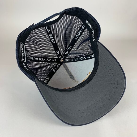 Ping Sensorcool Mens Navy Blue Snapback Hat - Picture 4 of 5